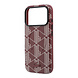 Lacoste Lacoste iPhone 18 Pro Case hard shell - MagSafe - PVC - The Blend - embossing Burgundy