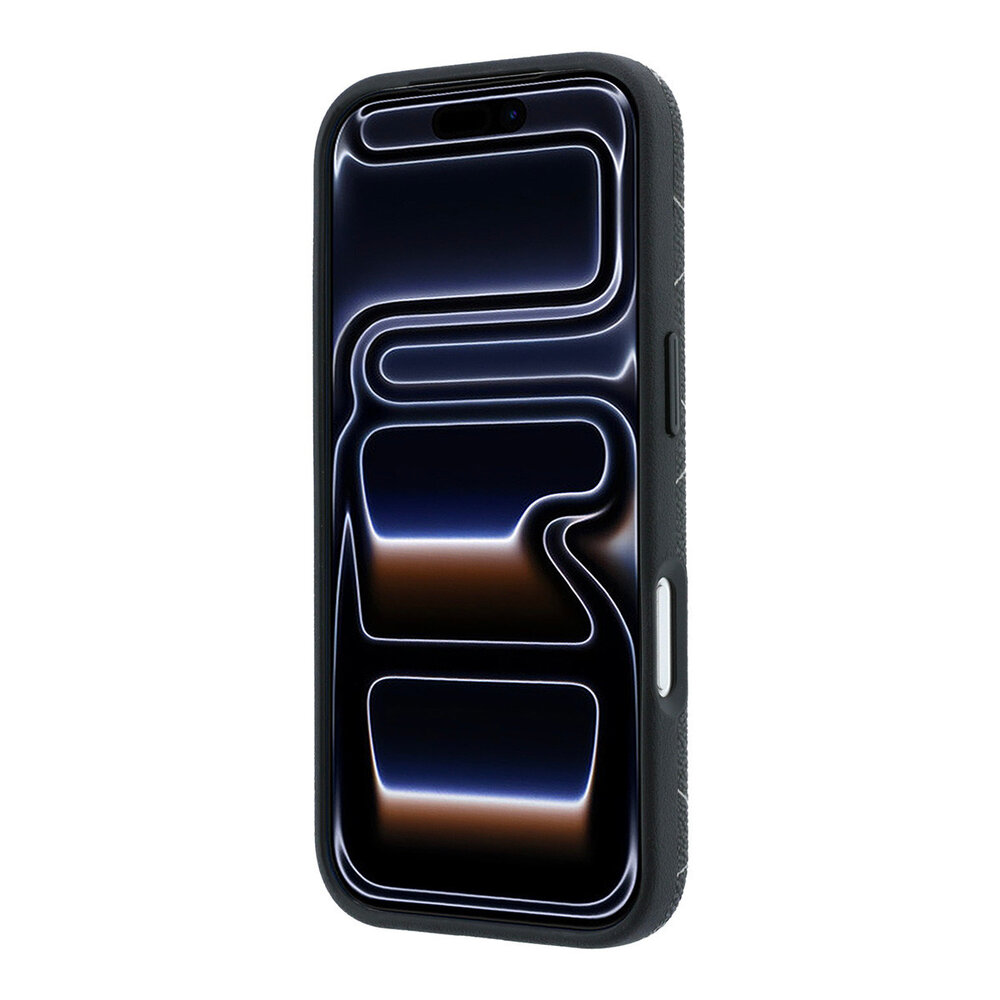 Lacoste Lacoste iPhone 18 Pro Max Hoesje harde behuizing - MagSafe - PVC - The Blend - ringstandaard Zwart