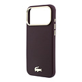 Lacoste Lacoste iPhone 18 Pro Max/iPhone 17 Pro Max Hardcasehoesje MagSafe PVC Champs Élysées Reliëf - Bordeaux