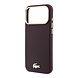 Lacoste Lacoste iPhone 18 Pro Max Hoesje harde behuizing - MagSafe - PVC - Champs Elysees - reliëf Bordeauxrood