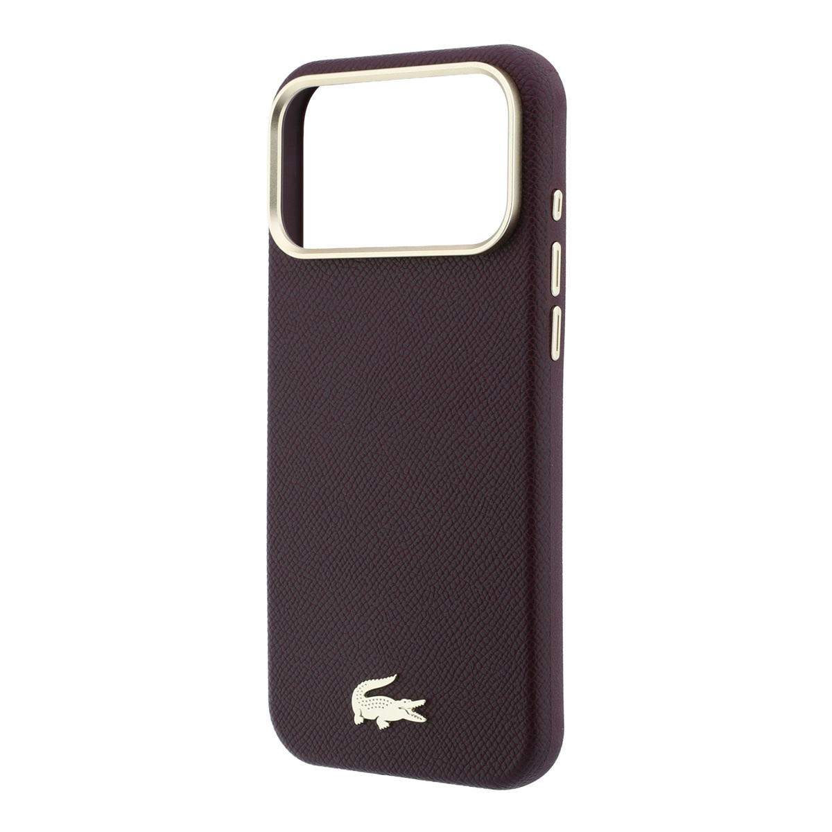 Lacoste Lacoste iPhone 18 Pro Max Hoesje harde behuizing - MagSafe - PVC - Champs Elysees - reliëf Bordeauxrood, foto 6 van 6
