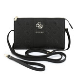 Guess Guess Telefoontas Peony - PU - 4G-logo - klassiek logo - streeppatroon Zwart