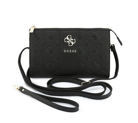 Guess Guess Telefoontas Peony - PU - 4G-logo - klassiek logo - streeppatroon Zwart