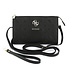 Guess Telefoontas Peony - PU - 4G-logo - klassiek logo - streeppatroon Zwart Guess Telefoontas Peony - PU - 4G-logo - klassiek logo - streeppatroon Zwart