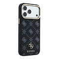 Guess Guess iPhone 18 Pro/iPhone 17 Pro Hartschalenhülle MagSafe Pfingstrose HS Kleines 4G-Logo - Schwarz