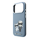 Karl Lagerfeld Karl iPhone 18 Pro Hoesje harde behuizing - MagSafe - SW - glad PU - KC Bodies Sketch Lichtblauw