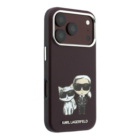 Karl Lagerfeld Karl iPhone 18 Pro Max Hoesje harde behuizing - MagSafe - SW - glad PU - KC Bodies Sketch Bordeauxrood Karl Lagerfeld Karl iPhone 18 Pro Max Hoesje harde behuizing - MagSafe - SW - glad PU - KC Bodies Sketch Bordeauxrood