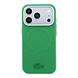 Lacoste Lacoste iPhone 18 Pro Hülle Hartschale - MagSafe - PVC - Petit Pique - Prägung Grün (Estragon)
