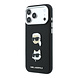 Karl Lagerfeld Karl iPhone 18 Pro Max Coque structure rigide - SW - PU - Saffiano - insignes K&C Heads - logo Noir Karl Lagerfeld Karl iPhone 18 Pro Max Coque structure rigide - SW - PU - Saffiano - insignes K&C Heads - logo Noir