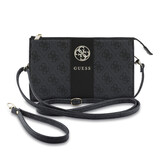 Guess Guess Telefoontas 4G - PU - rond 4G-logo - klassiek logo - streeppatroon Zwart