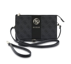Guess Guess Phone pouch 4G - PU - round 4G logo - classic logo - stripe pattern Black Guess Guess Phone pouch 4G - PU - round 4G logo - classic logo - stripe pattern Black