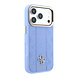 Guess Guess iPhone 18 Pro Hülle Hartschale - MagSafe - PU - Streifenmuster - HS - Peony 4G-Logo Hellblau Guess Guess iPhone 18 Pro Hülle Hartschale - MagSafe - PU - Streifenmuster - HS - Peony 4G-Logo Hellblau