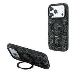 Lacoste Lacoste iPhone 18 Pro Hoesje harde behuizing - MagSafe - PVC - The Blend - ringstandaard Zwart