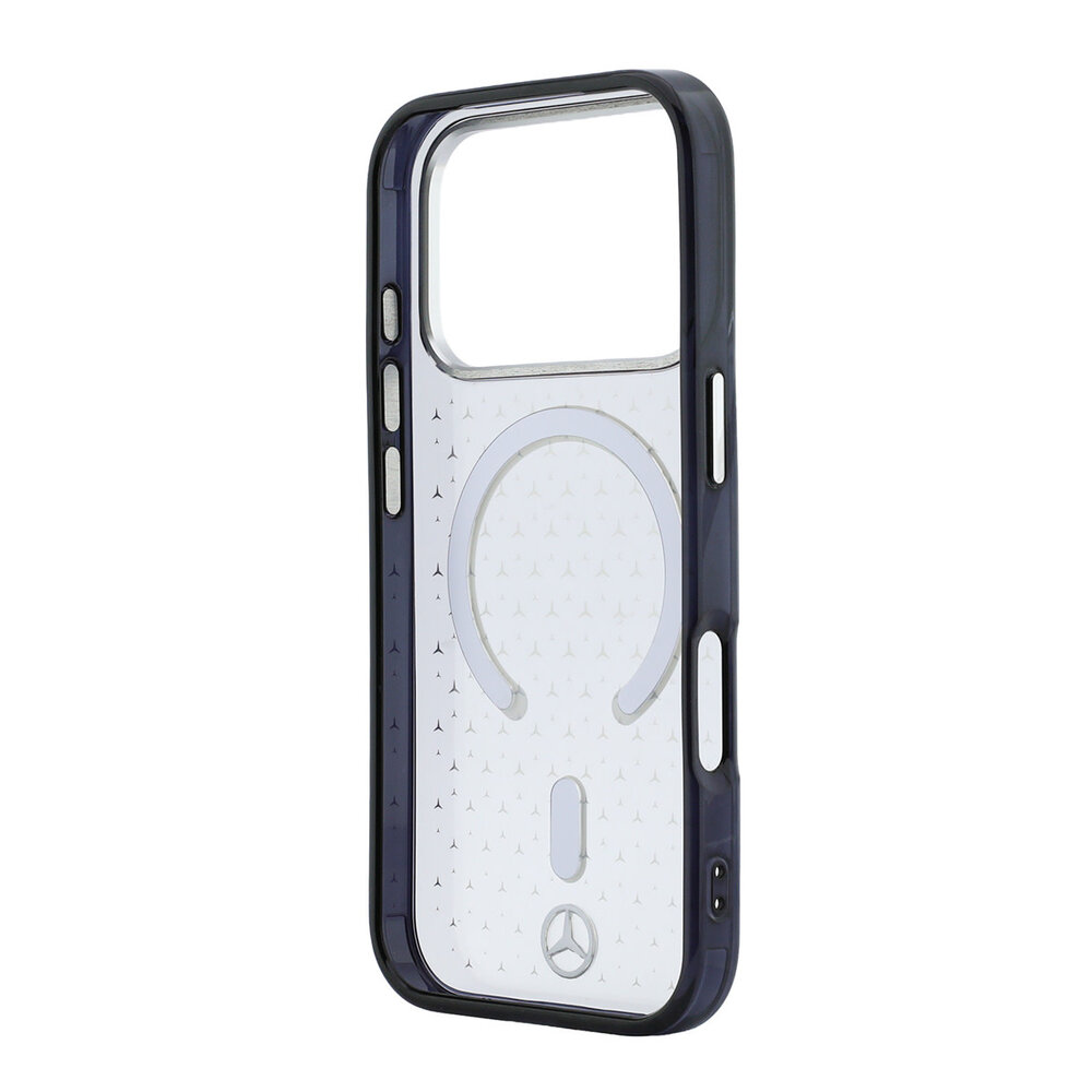 Mercedes-Benz Mercedes-Benz iPhone 18 Pro Coque structure rigide - MagSafe - PC/TPU - MB Stars Transparent Mercedes-Benz Mercedes-Benz iPhone 18 Pro Coque structure rigide - MagSafe - PC/TPU - MB Stars Transparent