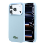 Lacoste Lacoste iPhone 18 Pro Max Hoesje harde behuizing - MagSafe - Petit Pique - PVC - gelakt logo Lichtblauw