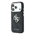 Guess Guess iPhone 18 Pro Max/iPhone 17 Pro Max Hartschalenhülle 4G PU Großes Strasslogo - Schwarz