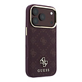 Guess Guess iPhone 18 Pro/iPhone 17 Pro Hartschalenhülle MagSafe Pfingstrose HS Kleines 4G-Logo - Bordeaux