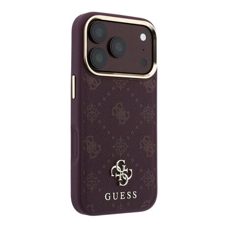 Guess Guess iPhone 18 Pro Hoesje harde behuizing - MagSafe - Peony - HS - 4G - klein logo Bordeauxrood Guess Guess iPhone 18 Pro Hoesje harde behuizing - MagSafe - Peony - HS - 4G - klein logo Bordeauxrood