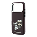 Karl Lagerfeld Karl Lagerfeld iPhone 18 Pro Max/iPhone 17 Pro Max Hartschalenhülle MagSafe SW Glattes PU KC Bodies Skizze - Bordeaux