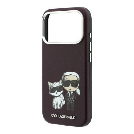 Karl Lagerfeld Karl iPhone 18 Pro Max Hoesje harde behuizing - MagSafe - SW - glad PU - KC Bodies Sketch Bordeauxrood Karl Lagerfeld Karl iPhone 18 Pro Max Hoesje harde behuizing - MagSafe - SW - glad PU - KC Bodies Sketch Bordeauxrood