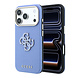 Guess Guess iPhone 18 Pro Max Case hard shell - SW - grained PU - large resin logo Light blue Guess Guess iPhone 18 Pro Max Case hard shell - SW - grained PU - large resin logo Light blue