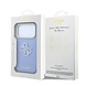 Guess Guess iPhone 18 Pro Max Hoesje harde behuizing - SW - generfd PU - groot logo van hars Lichtblauw Guess Guess iPhone 18 Pro Max Hoesje harde behuizing - SW - generfd PU - groot logo van hars Lichtblauw