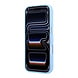 Lacoste Lacoste iPhone 18 Pro Max Hoesje harde behuizing - MagSafe - PVC - The Blend - reliëf Lichtblauw