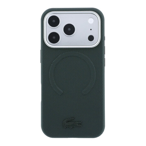 Lacoste Lacoste iPhone 18 Pro Max Hülle Hartschale - MagSafe - PVC - Petit Pique - Prägung Sinople Lacoste Lacoste iPhone 18 Pro Max Hülle Hartschale - MagSafe - PVC - Petit Pique - Prägung Sinople