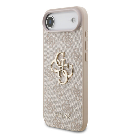 Guess Guess iPhone 17 Air Hülle Hartschale - 4G - PU - Trageriemen - klassisches 4G-Logo Rosa