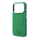Lacoste Lacoste iPhone 18 Pro Coque structure rigide - MagSafe - PVC - Petit Pique - relief Vert (Estragon)