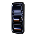 Guess Guess iPhone 18 Pro Max/iPhone 17 Pro Max Hartschalenhülle SW Genarbtes PU Großes Kunstharzlogo - Schwarz