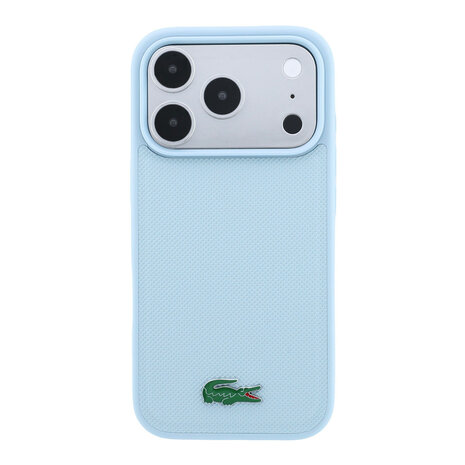 Lacoste Lacoste iPhone 18 Pro Hoesje harde behuizing - MagSafe - Petit Pique - PVC - gelakt logo Lichtblauw Lacoste Lacoste iPhone 18 Pro Hoesje harde behuizing - MagSafe - Petit Pique - PVC - gelakt logo Lichtblauw