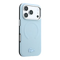 Lacoste Lacoste iPhone 18 Pro/iPhone 17 Pro Hartschalenhülle MagSafe PVC Petit Piqué Prägung - Hellblau