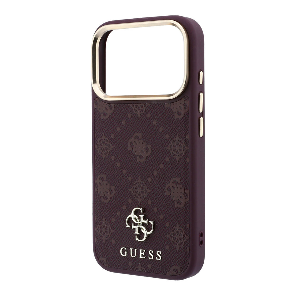 Guess Guess iPhone 18 Pro Coque structure rigide - MagSafe - Peony - HS - 4G - petit logo Bordeaux Guess Guess iPhone 18 Pro Coque structure rigide - MagSafe - Peony - HS - 4G - petit logo Bordeaux