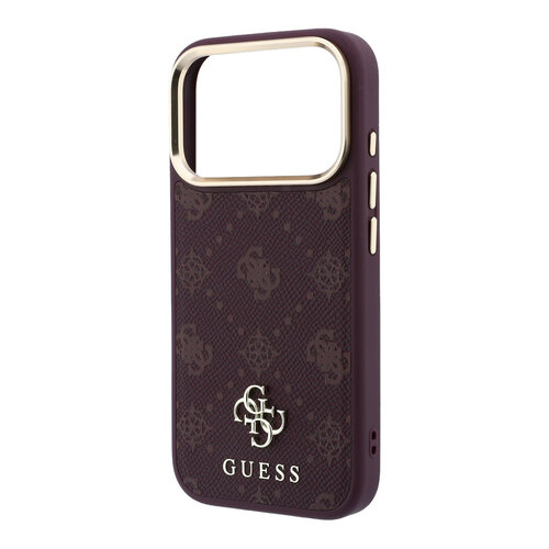 Guess Guess iPhone 18 Pro/iPhone 17 Pro Hartschalenhülle MagSafe Pfingstrose HS Kleines 4G-Logo - Bordeaux