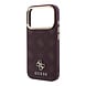 Guess Guess iPhone 18 Pro Case hard shell - MagSafe - Peony - HS - 4G - small logo Burgundy Guess Guess iPhone 18 Pro Case hard shell - MagSafe - Peony - HS - 4G - small logo Burgundy