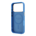 Guess Guess iPhone 18 Pro Max/iPhone 17 Pro Max Hartschalenhülle MagSafe PU 4G 360° Ringständer Klassisches Logo - Blau