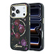 Guess Guess iPhone 18 Pro Max Hülle Hartschale - MagSafe - IML - Glitzer - Blossom Roses Schwarz