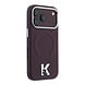 Karl Lagerfeld Karl iPhone 18 Pro Hoesje harde behuizing - MagSafe - SW - generfd PU - ring in reliëf - Kameo-logo Bordeauxrood Karl Lagerfeld Karl iPhone 18 Pro Hoesje harde behuizing - MagSafe - SW - generfd PU - ring in reliëf - Kameo-logo Bordeauxrood