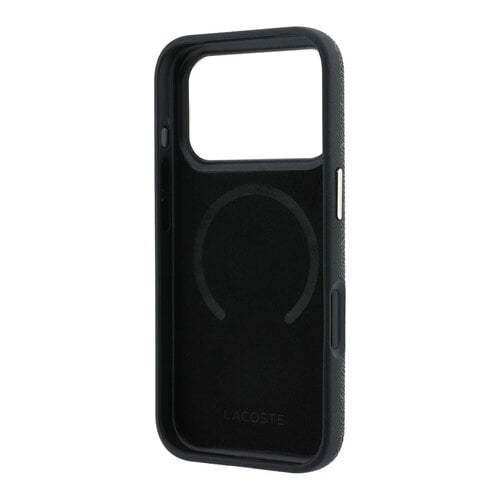 Lacoste Lacoste iPhone 18 Pro Max/iPhone 17 Pro Max Hartschalenhülle MagSafe PVC The Blend Ringständer - Braun/Hellgold