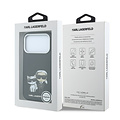 Karl Lagerfeld Karl Lagerfeld iPhone 18 Pro Max/iPhone 17 Pro Max Hartschalenhülle MagSafe SW Glattes PU KC Bodies Skizze - Schwarz