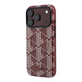 Lacoste Lacoste iPhone 18 Pro Max/iPhone 17 Pro Max Hartschalenhülle MagSafe PVC The Blend Prägung - Bordeaux