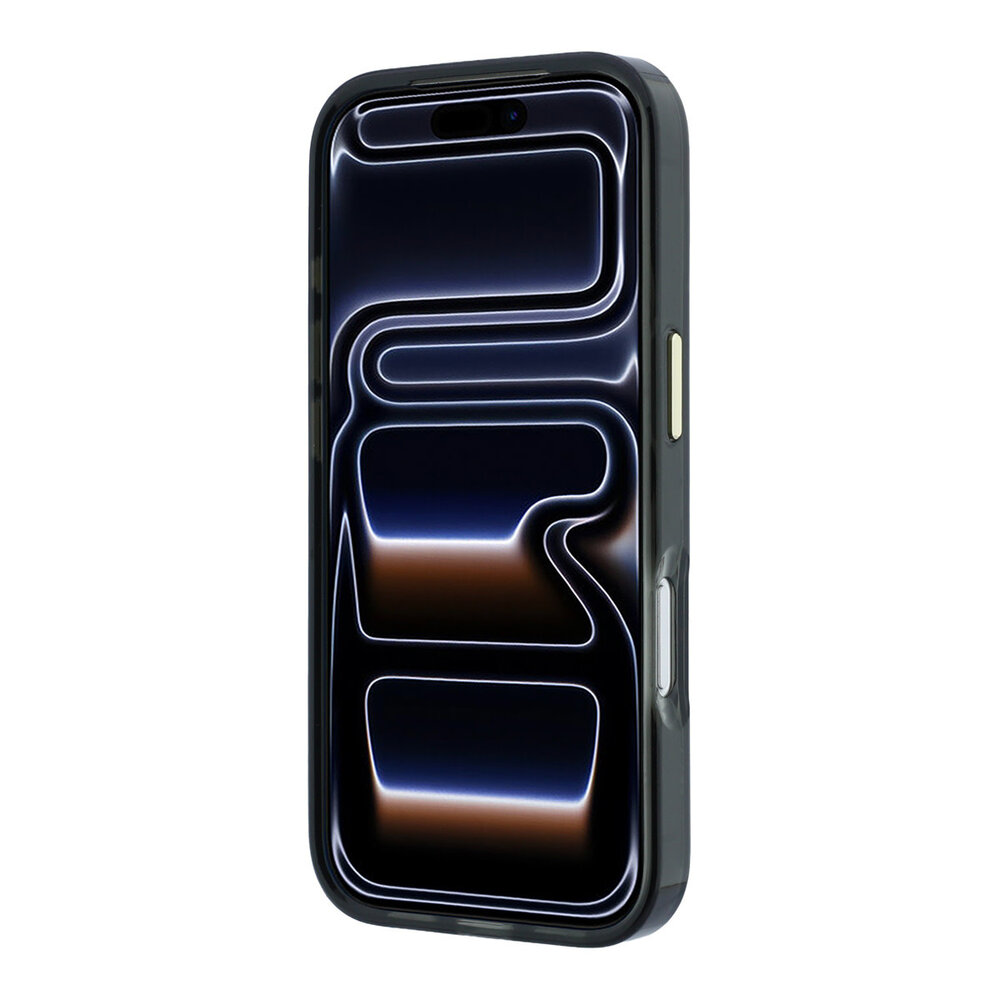 Guess Guess iPhone 18 Pro Max Hülle Hartschale - MagSafe - IML - Glitzer - Blossom Roses Schwarz