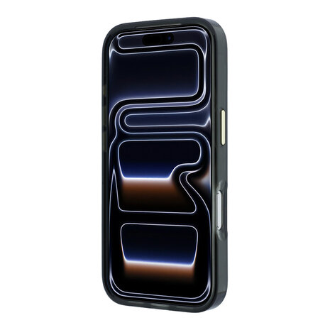Guess Guess iPhone 18 Pro Max Hülle Hartschale - MagSafe - IML - Glitzer - Blossom Roses Schwarz