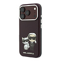 Karl Lagerfeld Karl Lagerfeld iPhone 18 Pro Max/iPhone 17 Pro Max Hartschalenhülle MagSafe SW Glattes PU KC Bodies Skizze - Bordeaux