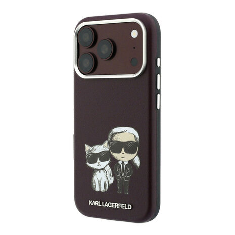 Karl Lagerfeld Karl iPhone 18 Pro Max Hoesje harde behuizing - MagSafe - SW - glad PU - KC Bodies Sketch Bordeauxrood Karl Lagerfeld Karl iPhone 18 Pro Max Hoesje harde behuizing - MagSafe - SW - glad PU - KC Bodies Sketch Bordeauxrood