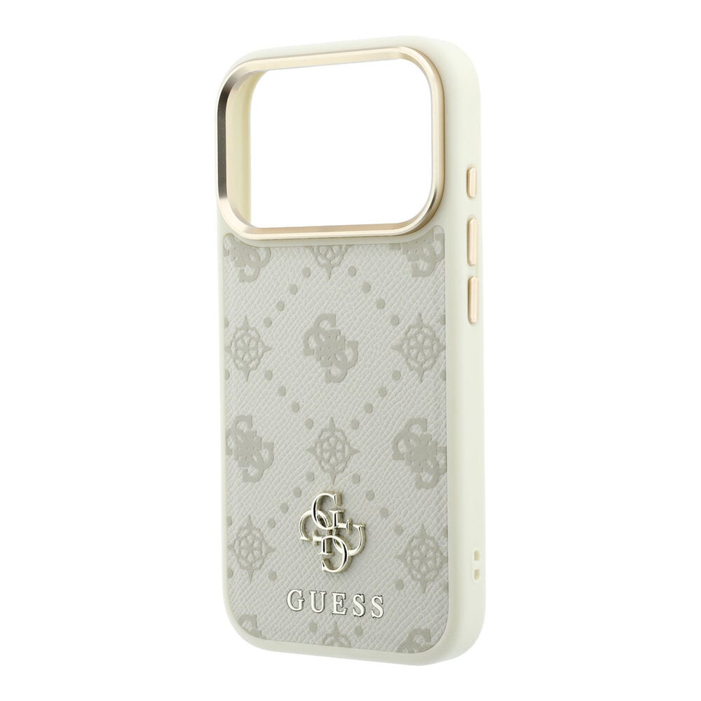 Guess Guess iPhone 18 Pro Hoesje harde behuizing - MagSafe - Peony - HS - 4G - klein logo Beige Guess Guess iPhone 18 Pro Hoesje harde behuizing - MagSafe - Peony - HS - 4G - klein logo Beige