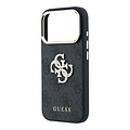 Guess Guess iPhone 18 Pro Max/iPhone 17 Pro Max Hartschalenhülle 4G PU Großes Strasslogo - Schwarz