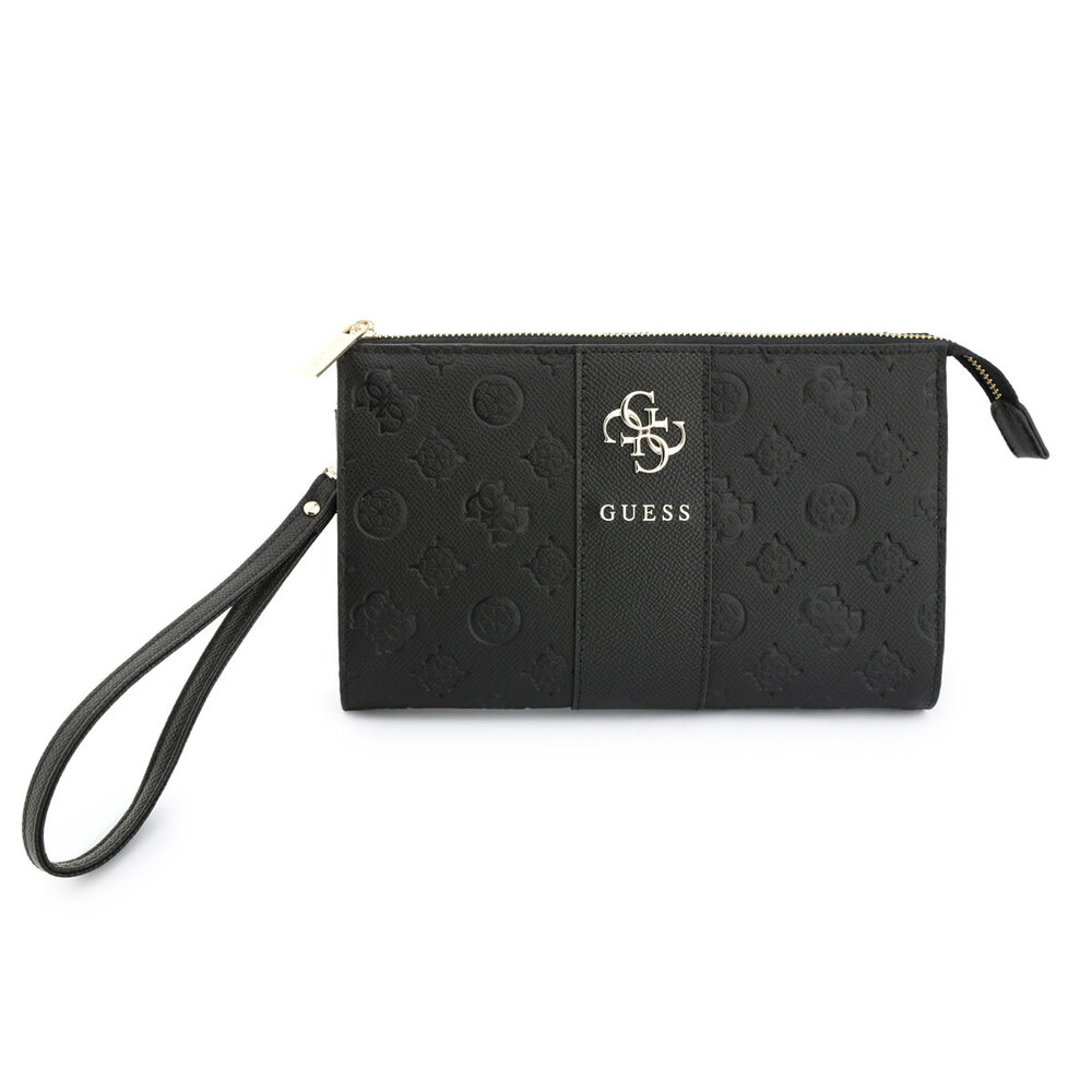 Guess Guess Handytasche Peony - PU - 4G-Logo - klassisches Logo - Streifenmuster Schwarz Guess Guess Handytasche Peony - PU - 4G-Logo - klassisches Logo - Streifenmuster Schwarz