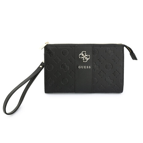 Guess Guess Phone pouch Peony - PU - 4G logo - classic logo - stripe pattern Black Guess Guess Phone pouch Peony - PU - 4G logo - classic logo - stripe pattern Black